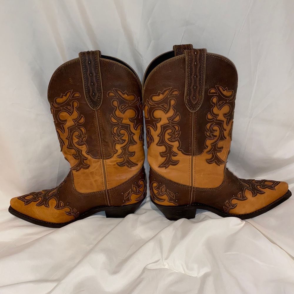 Women’s Leather Cowgirl Boots- size 7.5